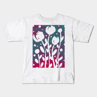 Whimsical watercolor flowers – multicolor Kids T-Shirt